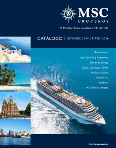MSC Cruceros: uno de los 5 imprescindibles catálogos de cruceros 