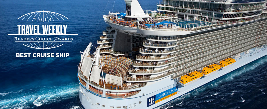 El Allure of the Seas y el Oasis of the Seas son los barcos gemelos más grandes del mundo. Foto web Royal Caribbean