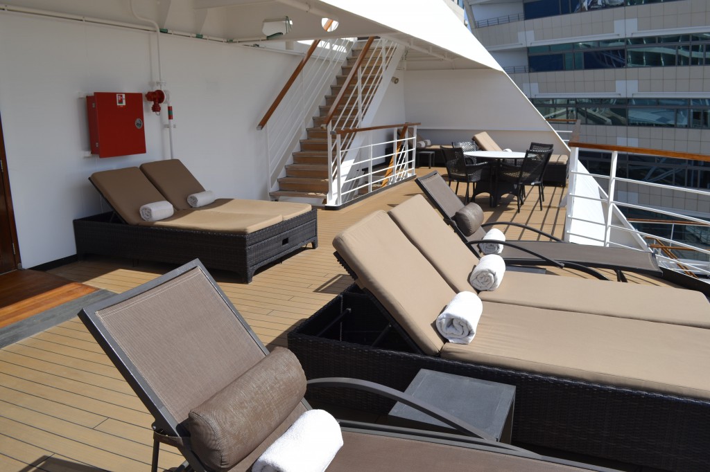 El Seabourn Quest cuenta con muchas zonas dedicadas al relax y al descanso