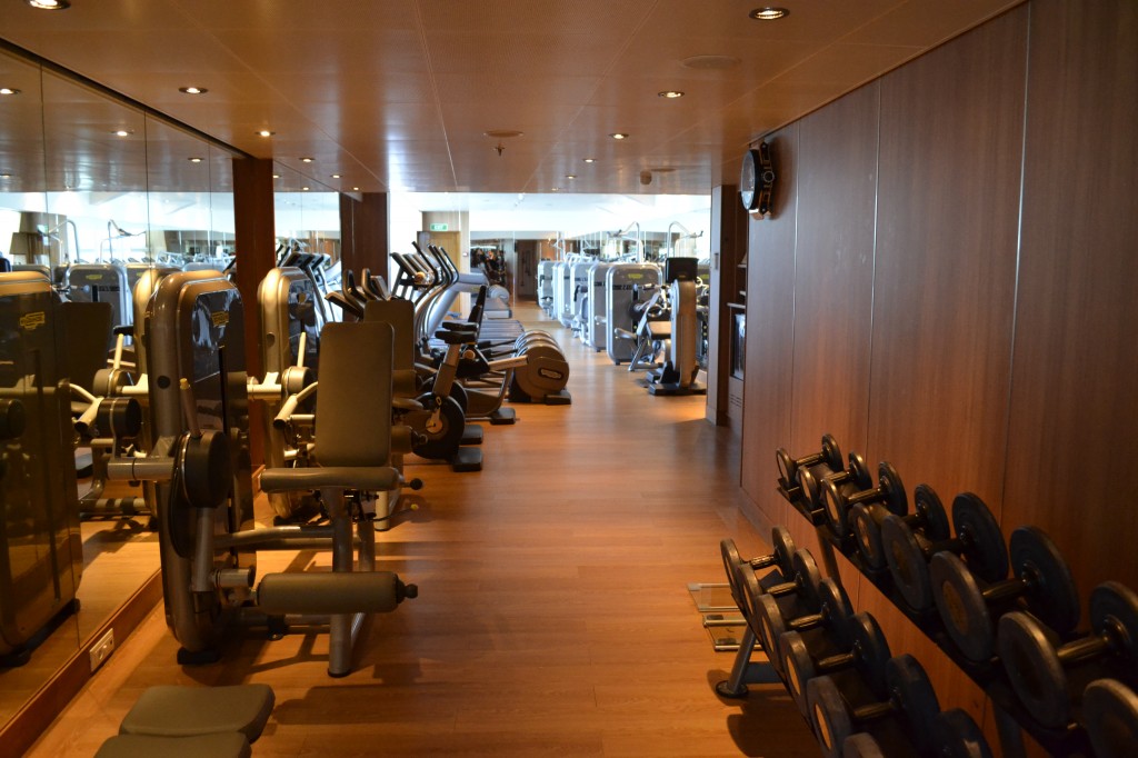 El Seabourn Quest cuenta con instalaciones deportivas a bordo, como el gimnasio perfectamente equipado