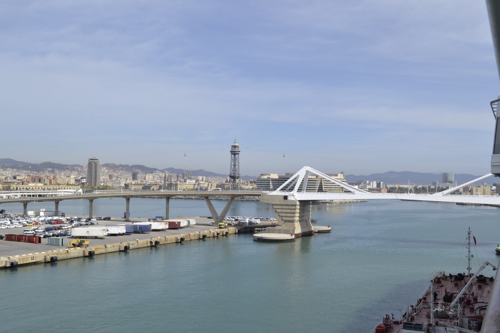 Vista del puerto de Barcelona, nueva delegación de Miramar Cruises