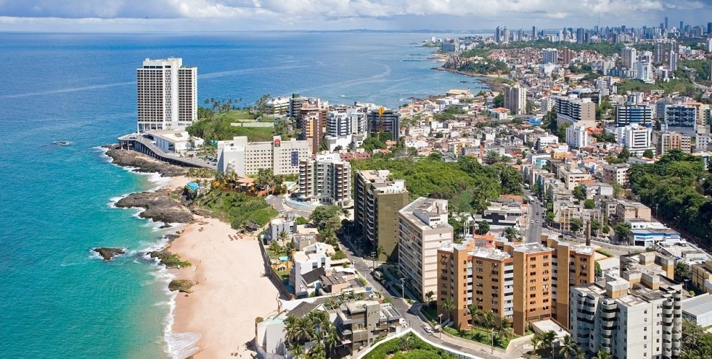 Vista de Salvador de Bahia, escala del Crucero trasatlántico