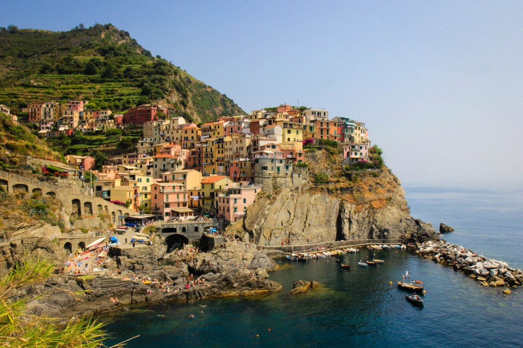 Vista de Cinque Terre en el Crucero por el Mediterráneo