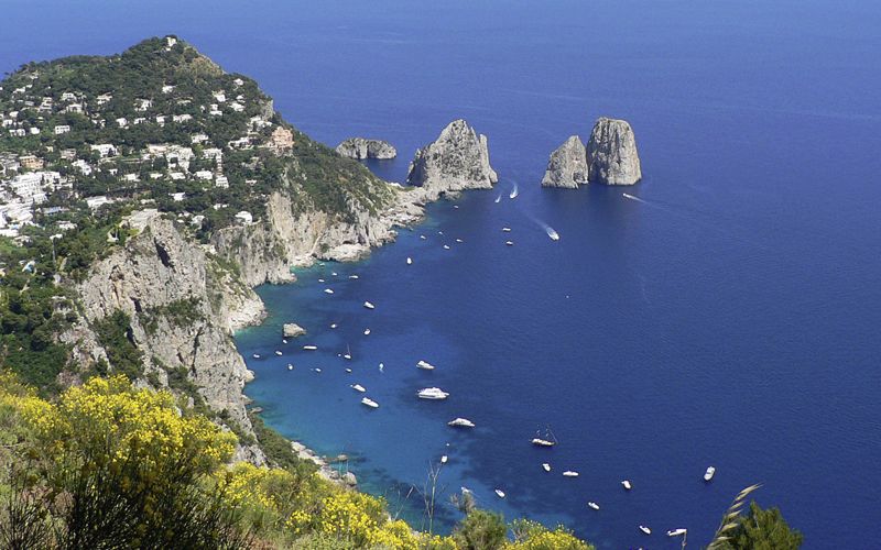 Vista de Capri. Momento crucero de Pullmantur
