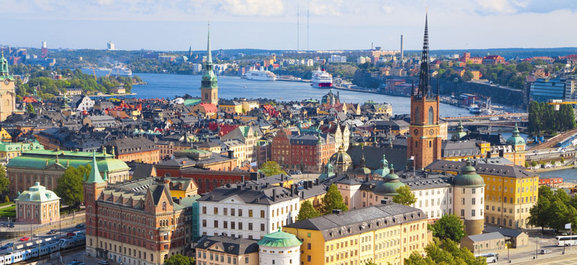Vista de Estocolmo, escala de crucero por el Báltico en 2016 con Pullmantur