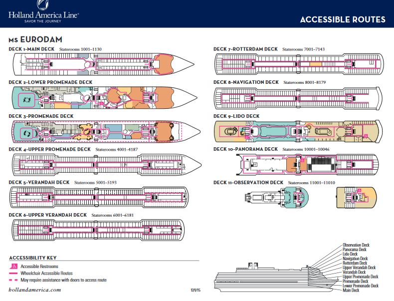 Fotos del ms Eurodam de Holland America Line