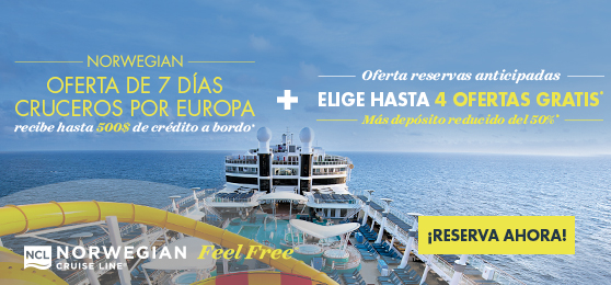 Reserva ya tu crucero por Europa con Norwegian Cruise Line 