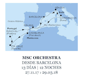 Mar de Invierno 2017 de MSC Cruceros: ofertas de cruceros en invierno 2017 