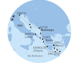 Crucero por Islas Griegas desde Venecia en el MSC Musica de MSC Cruceros
