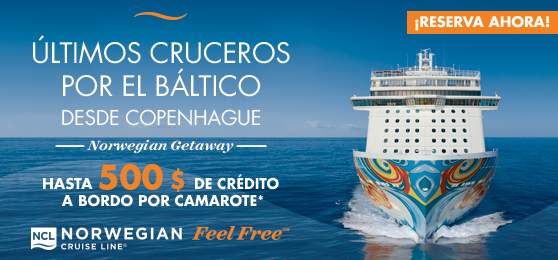 Crucero por el Báltico en el Norwegian Getaway con hasta 500 dólares de crédito a bordo gratis
