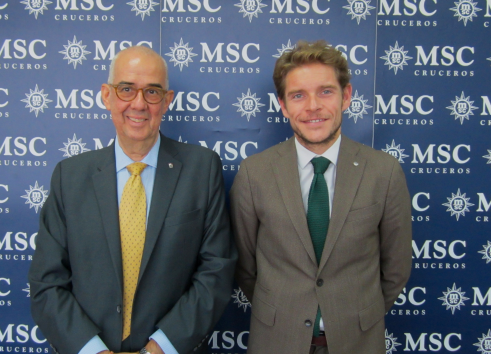 Fernando Pacheco, nuevo director general de MSC Cruceros y Emiliano González, nuevo presidente de la compañía