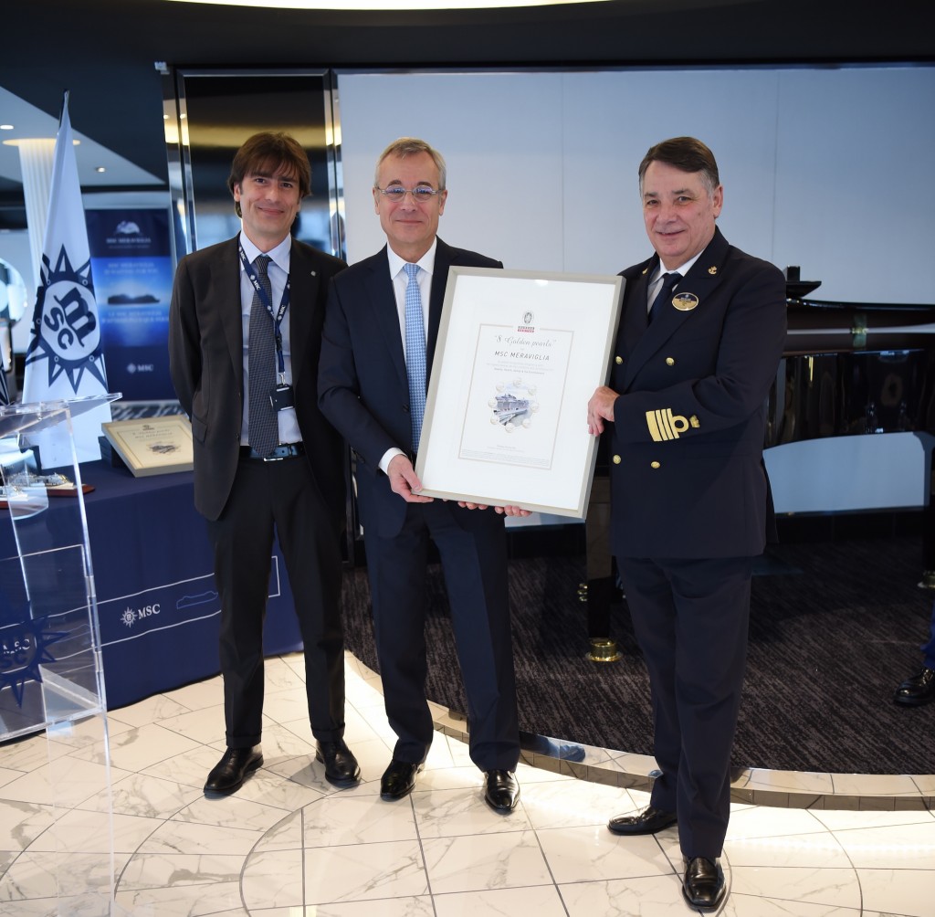 MSC Meraviglia_premio 8 perlas doradas