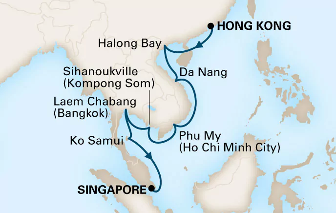 Fin de Año en crucero por Asia con Holland America Line: viaje por el Sudeste Asiático en el MS Westerdam